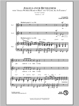 page one of Angels Over Bethlehem (2-Part Choir)