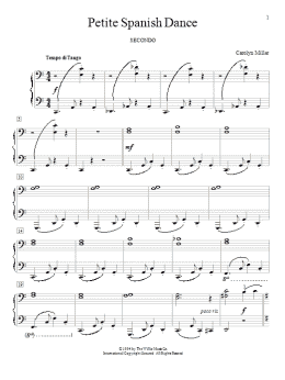 page one of Petite Spanish Dance (Piano Duet)