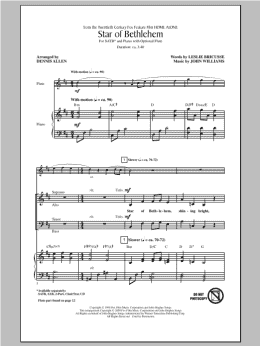 page one of Star Of Bethlehem (SATB Choir)