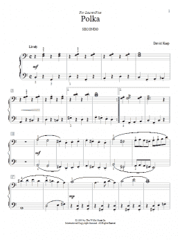 page one of Polka (Piano Duet)