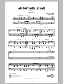 page one of Santa's Rockin' 'Round The Clock Tonight! (SATB Choir)