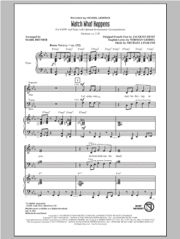 page one of Watch What Happens (SATB Choir)