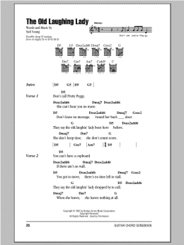 page one of The Old Laughing Lady (Guitar Chords/Lyrics)