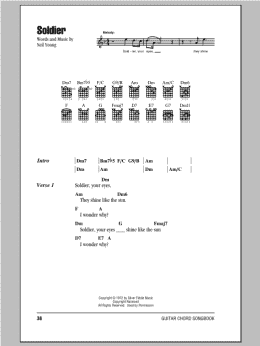 page one of Soldier (Guitar Chords/Lyrics)
