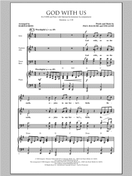 page one of God With Us (SATB Choir)
