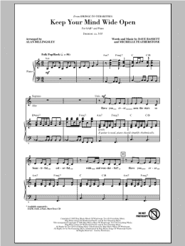 page one of Keep Your Mind Wide Open (SAB Choir)