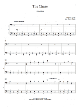 page one of The Chase (Piano Duet)