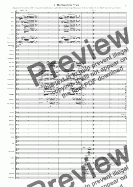 page one of Symphony No 17 4th movement - The Search for Truth