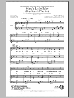 page one of Mary's Little Baby (How Beautiful You Are) (Choir)