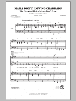page one of Mama Don't 'Low (2-Part Choir)