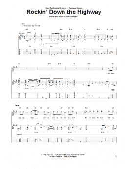 page one of Rockin' Down The Highway (Guitar Tab)