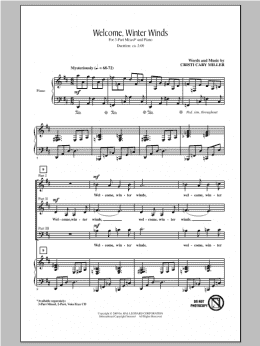 page one of Welcome Winter Winds (3-Part Mixed Choir)