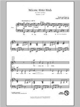 page one of Welcome Winter Winds (2-Part Choir)