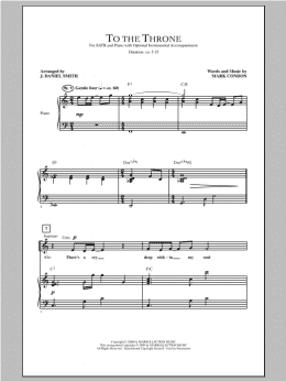 page one of To The Throne (SATB Choir)