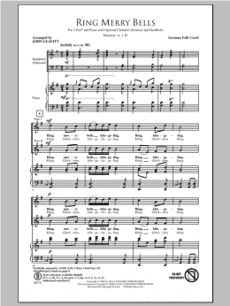 page one of Ring Merry Bells (2-Part Choir)