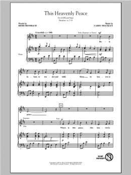 page one of This Heavenly Peace (SATB Choir)
