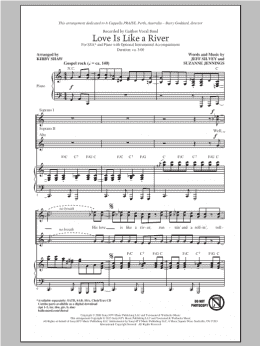 page one of Love Is Like A River (SSA Choir)