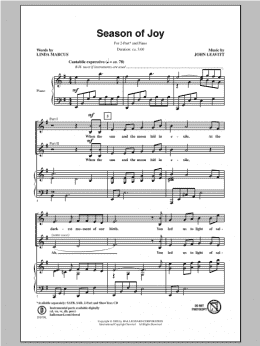 page one of Season Of Joy (2-Part Choir)