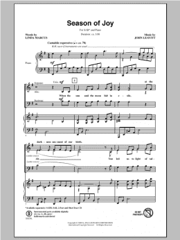 page one of Season Of Joy (SAB Choir)