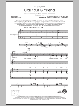 page one of Call Your Girlfriend (SSA Choir)