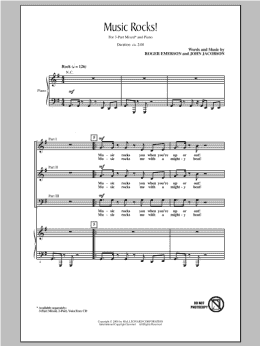 page one of Music Rocks! (3-Part Mixed Choir)