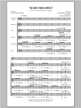 page one of Si Do Mhamo I (SATB Choir)