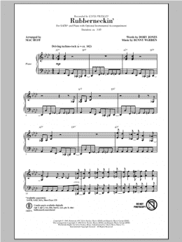 page one of Rubberneckin' (SATB Choir)