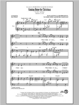 page one of Coming Home For Christmas (SSA Choir)