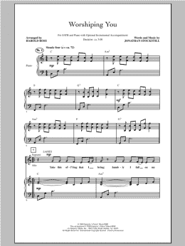 page one of Worshiping You (SATB Choir)