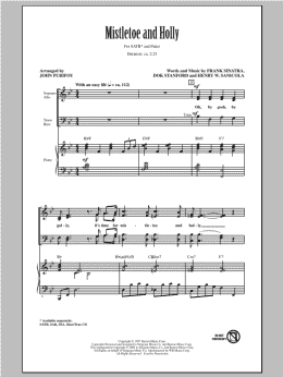 page one of Mistletoe And Holly (SATB Choir)
