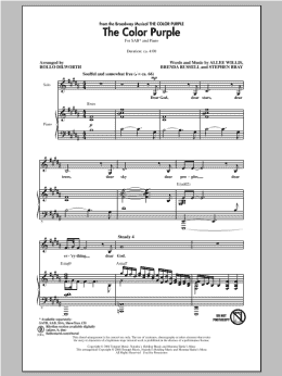 page one of The Color Purple (SAB Choir)
