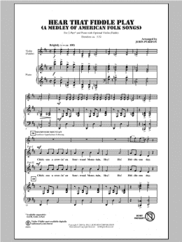 page one of Hear That Fiddle Play (A Medley of American Folk Songs) (2-Part Choir)