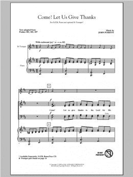 page one of Come! Let Us Give Thanks (SATB Choir)