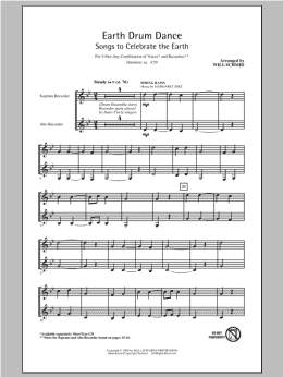 page one of Earth Drum Dance (5-Part Choir)