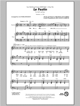 page one of Le Festin (from Ratatouille) (SAB Choir)