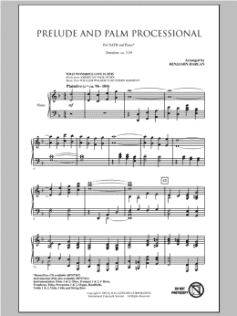 page one of Prelude And Palm Processional (SATB Choir)