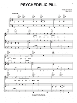 page one of Psychedelic Pill (Piano, Vocal & Guitar Chords (Right-Hand Melody))