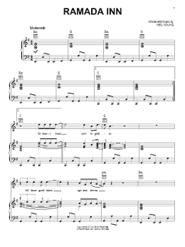 page one of Ramada Inn (Piano, Vocal & Guitar Chords (Right-Hand Melody))