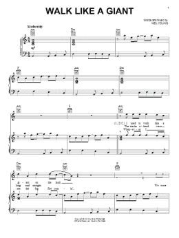 page one of Walk Like A Giant (Piano, Vocal & Guitar Chords (Right-Hand Melody))
