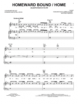 page one of Homeward Bound / Home (Piano, Vocal & Guitar Chords (Right-Hand Melody))