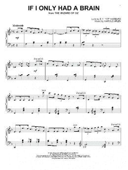 page one of If I Only Had A Brain (Piano Solo)