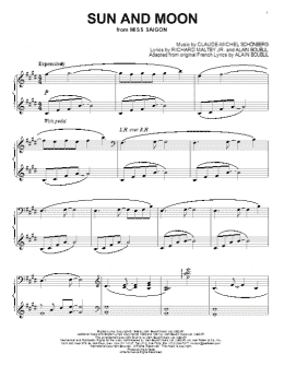 page one of Sun And Moon (Piano Solo)