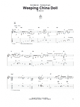 page one of Weeping China Doll (Guitar Tab)