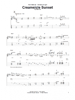 page one of Creamsicle Sunset (Guitar Tab)