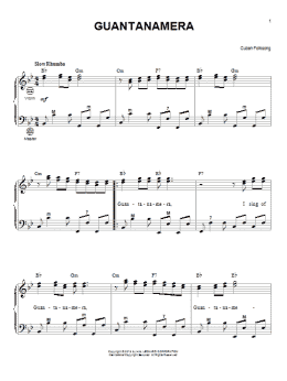 page one of Guantanamera (Accordion)