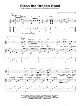 page one of Bless The Broken Road (Solo Guitar)