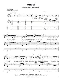 page one of Angel (Solo Guitar)