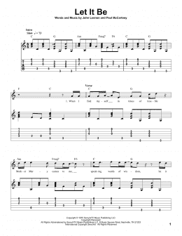 page one of Let It Be (Solo Guitar)