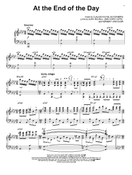 page one of At The End Of The Day (Piano & Vocal)