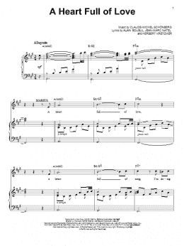 page one of A Heart Full Of Love (Piano & Vocal)